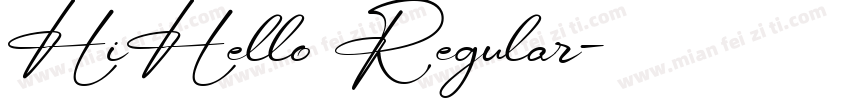 HiHello Regular字体转换